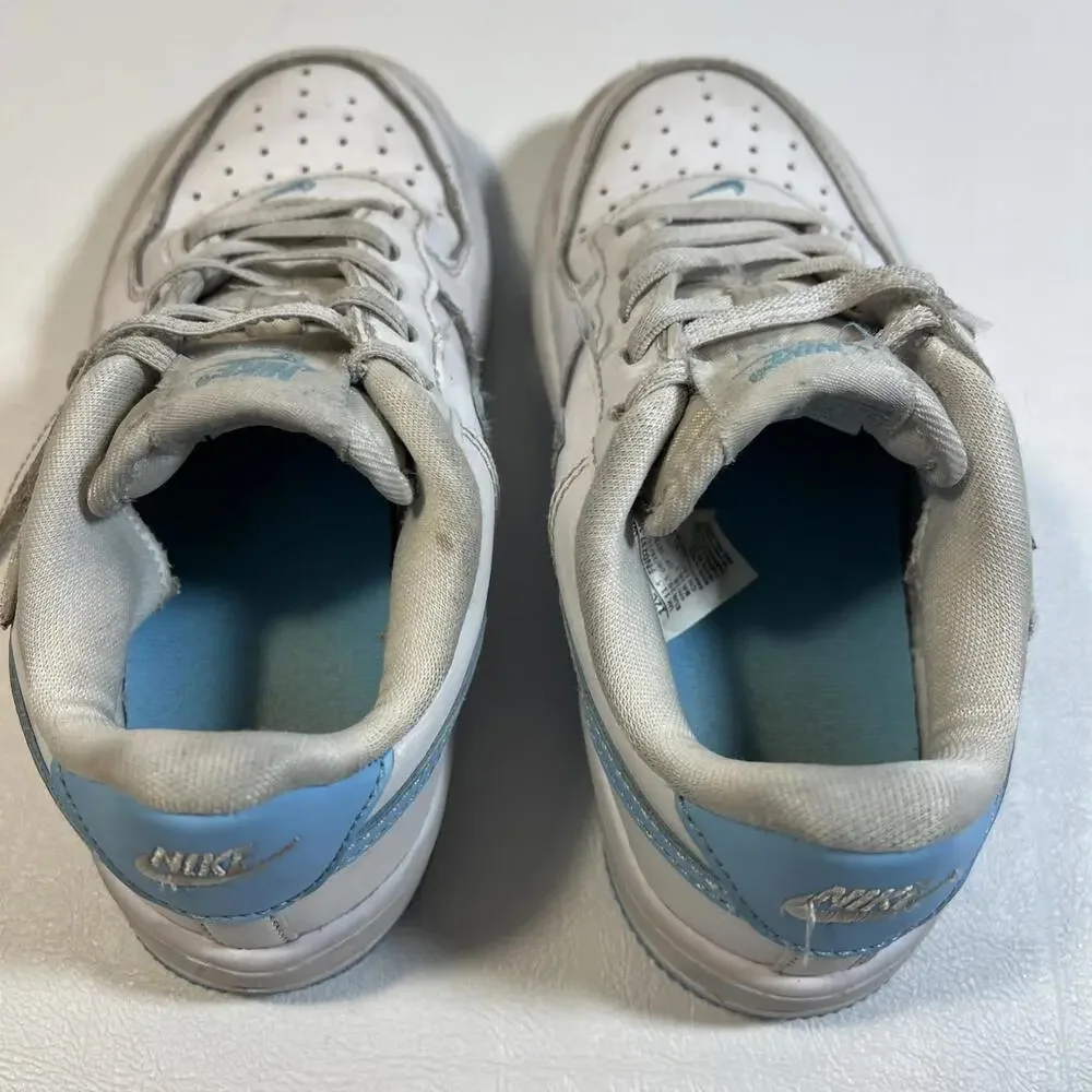 Nike Air Force 1 White Blue Boys Size 12c - Picture 3 of 7